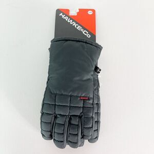 Hawke & Co NWT Men's Mid-Weight Nylon Field Gloves Charcoal Gray Size S M